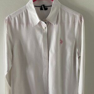 Kids US Polo Assn White Button Down size L